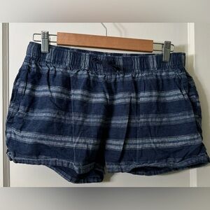 Patagonia Women’s Hemp/Cotton Striped Shorts Size M